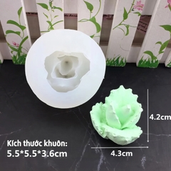 Khuôn silicon Xương Rồng Mầm 4.3cm (số 8) làm bánh rau câu 3D 4D nhấn xôi, fondant, socola, nến hanmade