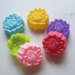 Khuôn silicon Hoa Sen 5cm (10 cái) làm bánh rau câu 3D 4D nhấn xôi