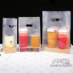 Túi PE Hạt Xoài trong suốt (10 cái) nhiều size, túi nilong xách bánh chuyên dụng đựng bánh, quà tặng