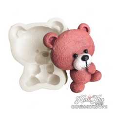 Khuôn silicon Gấu Teddy 7.5cm làm bánh rau câu 3D 4D nhấn xôi, fondant, socola, nến hanmade
