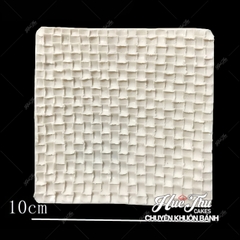 Khuôn silicon ép đậu Mặt Len Đan 10*10cm (4 mặt) nhấn xôi hoa, fondant, chè trôi nước