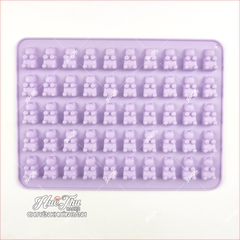 Khuôn silicon kẹo chip Chú Gấu (vỉ 50 hình) làm kẹo dẻo, chip chip, rau câu mini, thạch trà sữa