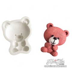 Khuôn silicon Gấu Teddy 7.5cm làm bánh rau câu 3D 4D nhấn xôi, fondant, socola, nến hanmade