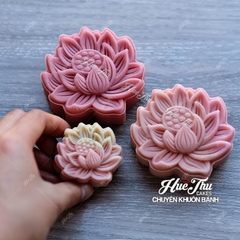 Khuôn lò xo Hoa Sen 50/125/150g - khuôn làm bánh trung thu, bánh dứa, bánh cốm xu xê, nhấn xôi hoa đậu