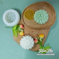 Khuôn silicon Sen Đá Xoắn 7.8cm làm bánh rau câu 3D 4D nhấn xôi, fondant, socola, nến hanmade