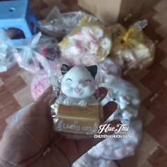 Mèo May Mắn (Lucky Cat) phụ kiện trang trí bánh rau câu, bánh kem, bánh sinh nhật