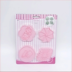 Khuôn nhấn Cutter Bình Sữa Xe Nôi CT1 (nhiều mẫu) tạo hình bánh bao, bánh quy, bánh mì, rau câu, xôi hoa đậu