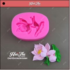 Khuôn silicon Chùm Hoa Sen 9.2cm làm bánh rau câu 3D 4D nhấn xôi, fondant, socola, nến hanmade