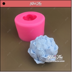 Khuôn silicon Búp Sen Nở 7.5cm làm bánh rau câu 3D 4D nhấn xôi, fondant, socola, nến hanmade