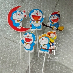 Que cắm Doraemon dùng trang trí bánh sinh nhật, bánh rau câu