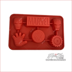 Khuôn silicon siêu nhân Marvel (bàn tay, logo, mặt nạ) làm rau câu 4D, pudding, bánh nướng