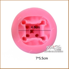Khuôn silicon Tòa Lâu Đài Nhỏ làm bánh rau câu 3D 4D nhấn xôi, fondant, socola, nến hanmade