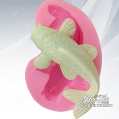 Khuôn silicon cá Kol 6cm làm bánh rau câu 3D 4D nhấn xôi, fondant, socola, nến hanmade