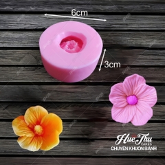 Khuôn silicon Hoa Thái P24 4.5cm làm bánh rau câu 3D 4D nhấn xôi, fondant, socola, nến hanmade