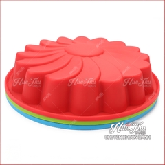 Khuôn silicon Hoa Hướng Dương Cánh Xếp 23.5cm làm bánh rau câu 3D 4D nhấn xôi, fondant, socola, nến hanmade
