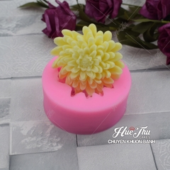 Khuôn silicon Hoa Cúc Tây 8cm làm bánh rau câu 3D 4D nhấn xôi, fondant, socola, nến hanmade