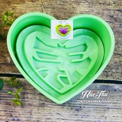 Khuôn xôi hình Trái Tim 15cm cao 6cm - khuôn ép xôi, khuôn nhấn xôi Ngọc Lan