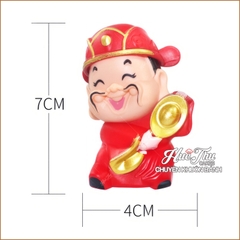 Ông Thần Tài trang trí bánh sinh nhật, bánh rau câu