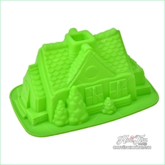 Khuôn silicon Ngôi Nhà Lớn 26*20cm làm bánh rau câu 3D 4D nhấn xôi, fondant, socola, nến hanmade