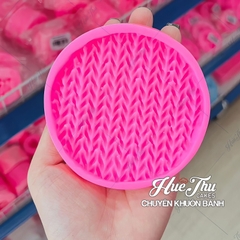 Khuôn silicon Mặt Bánh Trung Thu Nghệ Thuật 9cm (bộ 3 khuôn) làm bánh rau câu 3D 4D nhấn xôi, fondant, socola, nến hanmade