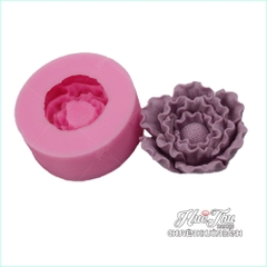 Khuôn silicon Mẫu Đơn Cánh Xoắn 11/13.8cm làm bánh rau câu 3D 4D nhấn xôi, fondant, socola, nến hanmade