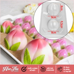 Khuôn Trái Đào (2 trái lớn) Tạo Hình 3D/4D Đa Dụng