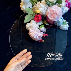 Tấm mica đặt bánh rau câu, vẽ chân dung, trang trí bánh