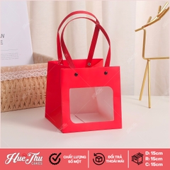 Túi Giấy Kraft Đựng Quà 15cm, túi vuông đựng lọ hoa, đựng bánh các loại