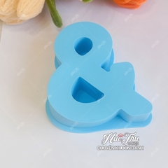 Khuôn silicon Chữ Cái / Số / Ký Tự từ A-Z 0-9 kích thước 12cm làm bánh rau câu 3D 4D nhấn xôi, fondant, socola