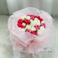 Khuôn silicon hoa Tulip Thái 6cm làm bánh rau câu 3D 4D nhấn xôi, fondant, socola, nến hanmade