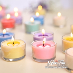Ly tealight thuỷ tinh 4.5cm tạo kiểu - Ly làm nến thơm, nến hanmade