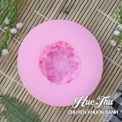 Khuôn silicon hoa Mẫu Đơn 13cm làm bánh rau câu 3D 4D nhấn xôi, fondant, socola, nến hanmade