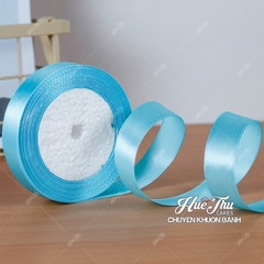 Ruy băng satin, ruy băng vải cuộn rộng 2cm trang trí bánh sinh nhật, bánh rau câu