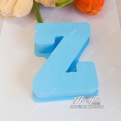 Khuôn silicon Chữ Cái / Số / Ký Tự từ A-Z 0-9 kích thước 12cm làm bánh rau câu 3D 4D nhấn xôi, fondant, socola