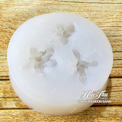 Khuôn silicon Sen Đá Xương Rồng (vỉ 3 khuôn) làm bánh rau câu 3D 4D nhấn xôi, fondant, socola, nến hanmade