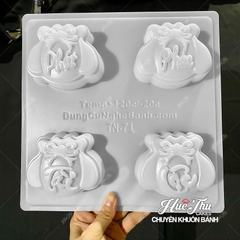 Khuôn nhựa Túi Vàng Phúc Lộc Tài Phát làm bánh rau câu 3D 4D nhấn xôi, fondant, socola, nến hanmade