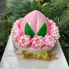 Khuôn Trái Đào 16cm làm bánh rau câu 3D 4D nhấn xôi, fondant, socola, nến hanmade