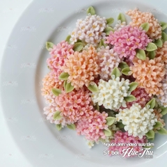 Khuôn silicon Chùm Hoa Osmanthus Mộc Tê 7.9cm làm bánh rau câu 3D 4D nhấn xôi, fondant, socola, nến hanmade