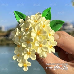 Khuôn silicon Chùm Hoa Osmanthus Mộc Tê 7.9cm làm bánh rau câu 3D 4D nhấn xôi, fondant, socola, nến hanmade