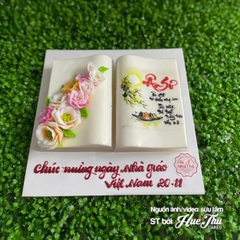 Tấm Decal Trong chủ đề Thầy Cô - Ngày Nhà Giáo, chữ dán tem dán lên bánh trang trí bánh rau câu (nhiều mẫu)