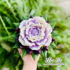Khuôn silicon Mẫu Đơn Cánh Xoắn 11/13.8cm làm bánh rau câu 3D 4D nhấn xôi, fondant, socola, nến hanmade