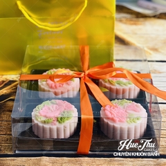 Hộp đựng bánh Mica trong đựng bánh trung thu 4 bánh 250-300gr