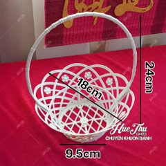 Giỏ nhựa cắm hoa 18cm (5 cái) đựng trái cây, quà tặng, làm bánh rau câu giỏ hoa