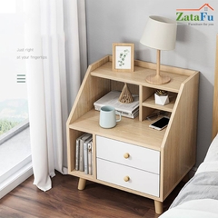 Kệ đầu giường 2 ngăn kéo phong cách Bắc Âu TUTT-02