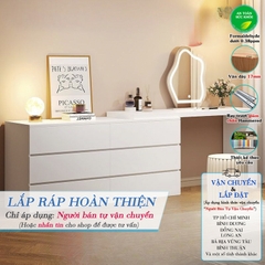 Bàn Trang Điểm Tùy Chính Kích Thước Kết Hợp Tủ Trang Trí BTD-28 ZataFu