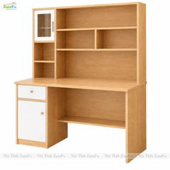 Bàn Học Gỗ MDF Ván Dày 17mm Có Cửa Kính Thiết Kế Theo Phong Cách Bắc Âu BLV-135 ZataFu