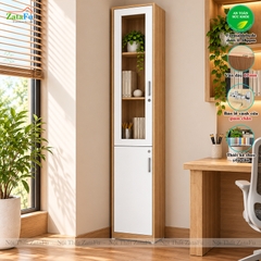 Tủ Trang Trí Tủ Đựng Tài Liệu Hiện Đại Có Kính Tích Hợp Ổ Khóa Để Phòng Làm Việc TUTT-75 ZataFu