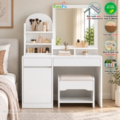 Bàn Trang Điểm Thiết Kế Đơn Giản Phong Cách Bắc Âu Có Kèm Ghế BTD-32 ZataFu