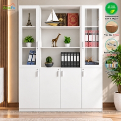 Tủ Trang Trí Tủ Đựng Tài Liệu Có Kính Hiện Đại Kích Thước Lớn Có Khóa TUTT-76 ZataFu