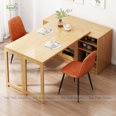 Bàn ăn gấp gọn kết hợp tủ đựng đồ BAGD-03
